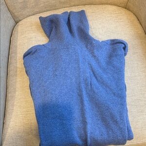 L.L. Bean Sky Blue Ribbed Sweater